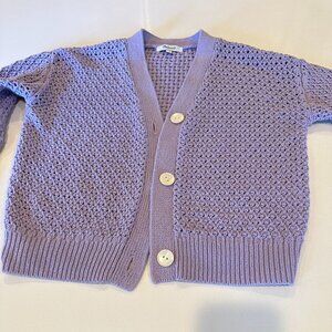 Madewell lavendar cardigan sweater
